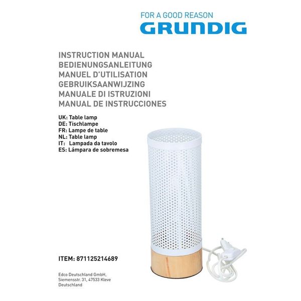 Grundig - Lampa stołowa zdjęcie 1