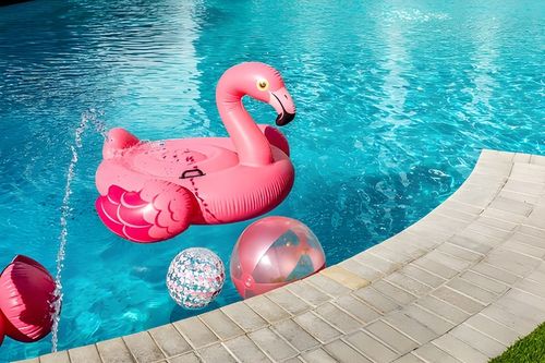 Materac Dmuchany do Pływania Flaming Lekki i Wytrzymały 142x137 INTEX XXL na Arena.pl