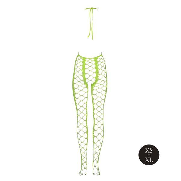 Bodystocking With Halterneck - Green - Xs/Xl zdjęcie 7
