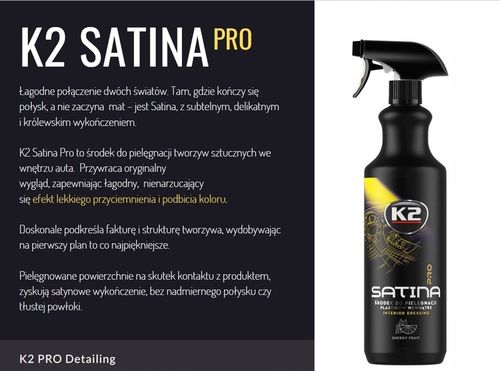 K2 SATINA PRO dressing kokpit mat 1L ENERGY FRUIT na Arena.pl