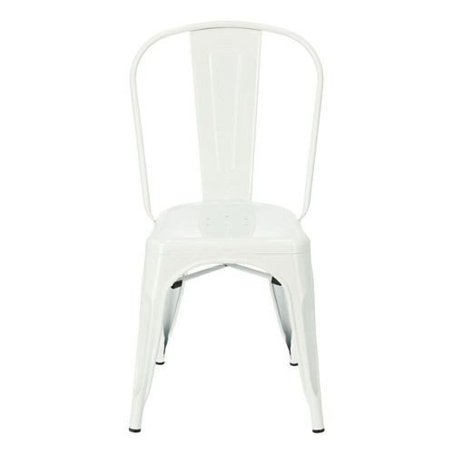 Krzesło Paris białe inspirowane Tolix na Arena.pl