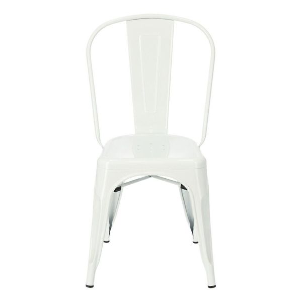 Krzesło Paris białe inspirowane Tolix zdjęcie 3