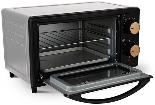 MINI PIEKARNIK 10L CZARNY OSZCZĘDNY FUNKCJONALNY KOMPAKTOWY AKCESORIA na Arena.pl