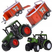 TRAKTOR CIĄGNIK MASZYNAROLNICZA PRZYCZEPA PRZEWÓZ FARMER ZABAWKA DLA DZIECI