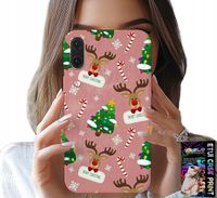 ETUI DO HUAWEI P20 - ŚWIĄTECZNE RENIFERY CHOINKI LASKA WZORY