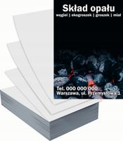 Ulotki A4 reklamowe firmowe 1000szt wiele wzorów SKŁAD OPAŁU