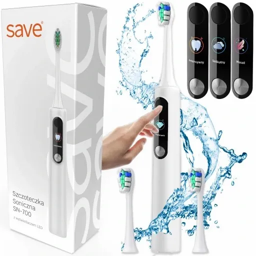 SZCZOTECZKA SONICZNA DO ZĘBÓW ELEKTRYCZNA POLSKIE MENU TRYB INDYWIDUALNY zdjęcie 1