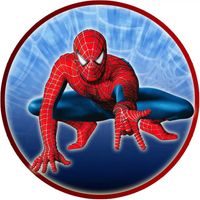 Opłatek na tort Spider Man Człowiek Pająk Postać Bohater Avengers