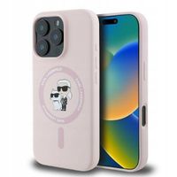 Plecki Karl Lagerfeld do Apple iPhone 16 Pro różowy