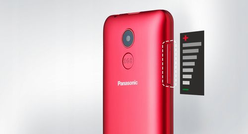 Telefon komórkowy PANASONIC KX-TU155EXRN Czerwony na Arena.pl