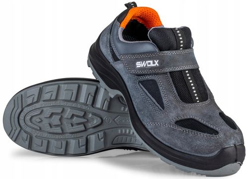 BUTY ROBOCZE PÓŁBUTY LEKKIE PODNOSKIEM BLACHĄ BHP Swolx X12 R. 43+ WKŁADKA na Arena.pl