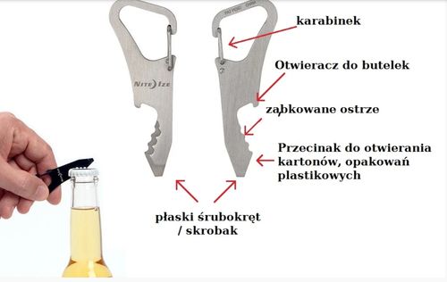 Nite Ize Clipkey Tool DoohickKey brelok wielofunkcyjny na Arena.pl