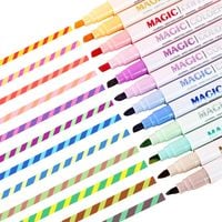 Markery magiczne zmieniające kolor duży zestaw 12 sztuk kreatywna zabawa