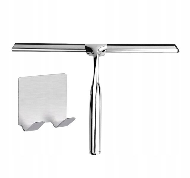 Srebrna Ściągaczka Silikonowa Do Okna Szyb Luster zdjęcie 4