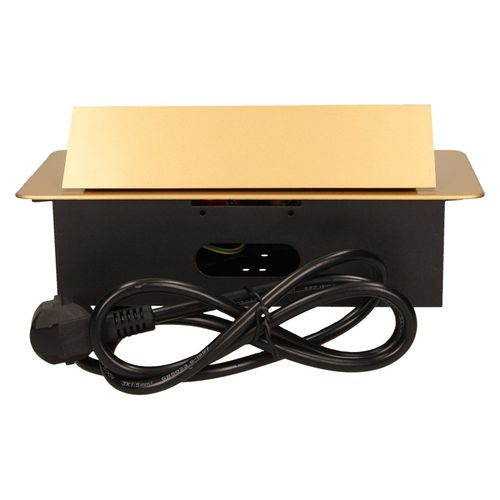 gniazda wpuszczane w blat 3x2p+z pł rant frezowany 1,5m zło - on-1337/c na Arena.pl