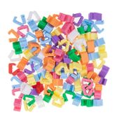 Klipsy do zamykania balonów kolorowe, 100 szt.