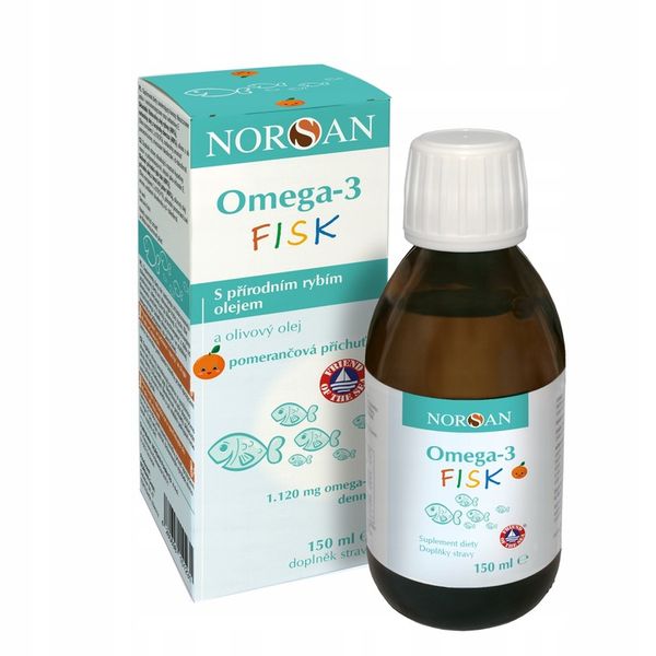 OMEGA-3 Kids o smaku POMARAŃCZOWYM Norsan 150 ml zdjęcie 1