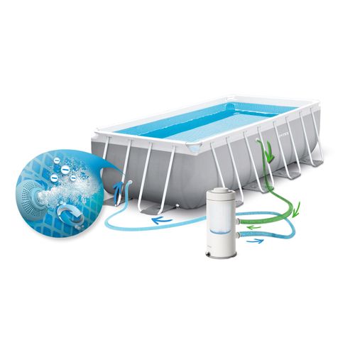 Basen ogrodowy stelażowy 400 x 200 x 122 cm 10w1 INTEX 26790 na Arena.pl