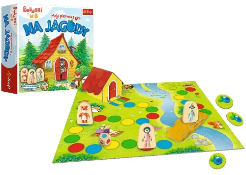 Moja pierwsza gra Na jagody - gra planszowa dla dzieci (3+) Bobaski i Miś na Arena.pl