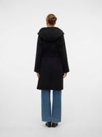 Vero Moda płaszcz damski czarny klasyczny z kapturem VMFORTUNECILLE roz.XL