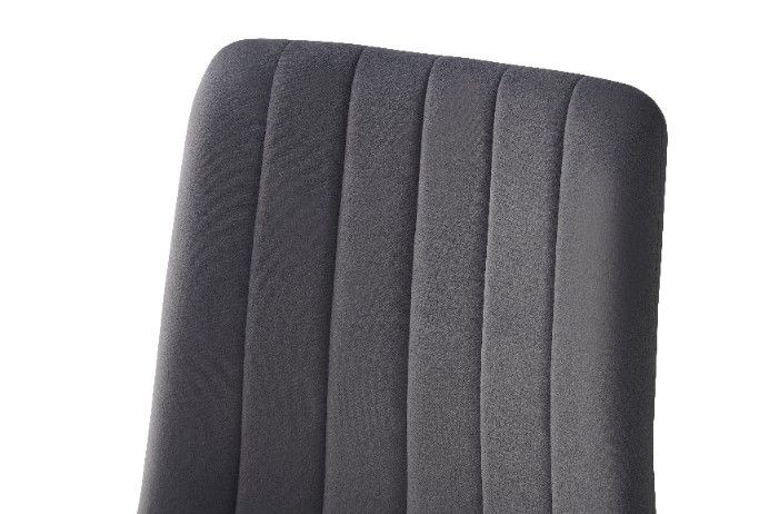IRIS KRZESŁO TAPICEROWANE CIEMNY SZARY WELUR zdjęcie 7
