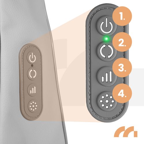 Bezprzewodowy Masażer do Szyi Karku Barków Shiatsu Pas Masujący Grzejący na Arena.pl