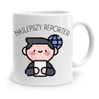 Kubek Dziennikarza Reportera Najlepszy Reporter Z Nadrukiem Ze Zdjęciem