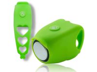 Dzwonek rowerowy wodoodporny silikonowy klakson elekroniczny zielony