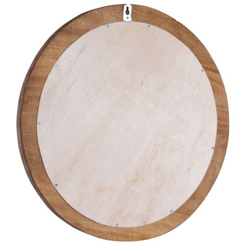 Lustro ścienne 60cm tekowe okrągłe VidaXL na Arena.pl