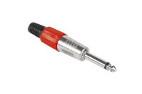 WTY0032B Wtyk Jack 6,3 mono HQ czerwony