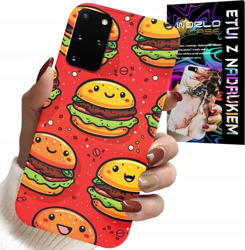 ETUI DO SAMSUNG GALAXY S20 PLUS - SŁODKIE UŚMIECHNIĘTE BURGERY POKROWIEC na Arena.pl