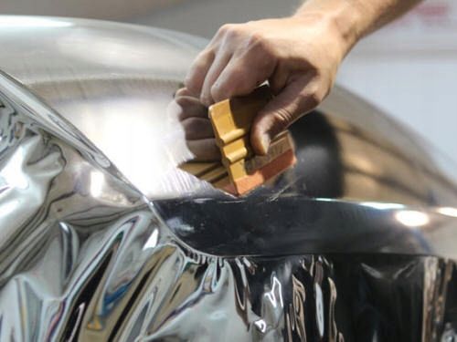 FOLIA OKLEINA LUSTRZANA CHROM SREBRNA 152cmx50cm na Arena.pl