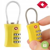 KŁÓDKA NA SZYFR WODOODPORNA DO WALIZKI BAGAŻU ZAMEK MOCNA NA KOD TSA