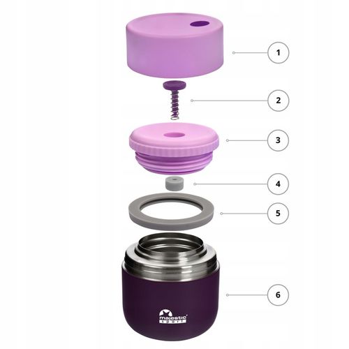 Termos obiadowy pojemnik termiczny na żywność food jug Majestic Sport 0,5l na Arena.pl