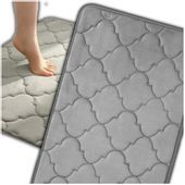 Mata chłonna antypoślizgowa do łazienki szara miękka 50x80cm dywanik