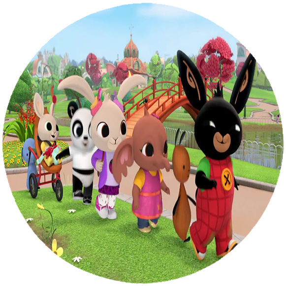 Opłatek na tort Królik Bing zdjęcie 1