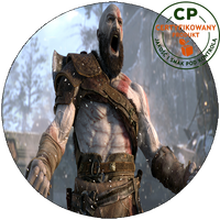 Opłatek waflowy na tort - God Of War
