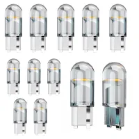 10x krystaliczna żarówka  postojowe led w5w sphere cob 360 t10 pozycja 10sz