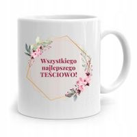 Kubek Prezent Teściowej Wszystkiego Najlepszego Z Nadrukiem Ze Zdjęciem