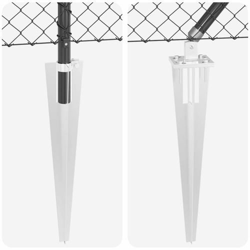 Ogrodzenie z ogniw ze słupkami Szary 1.4 x 10 m Stal na Arena.pl