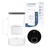 Wessper FutureFlow AquaMax Czarny dzbanek filtrujący z licznikiem 3l