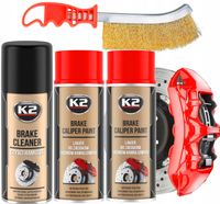 K2 BRAKE CALIPER FARBA LAKIER DO MALOWANIA ZACISKÓW HAMULCOWYCH CZERWONY