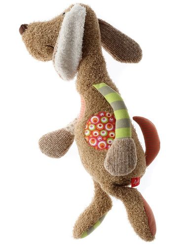 SIGIKID - Brązowy pies 40 cm Patchwork Sweety na Arena.pl