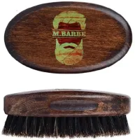 Szczotka do Brody Drewniana Kartacz Wenge Naturalne WŁOSIE Z DZIKA