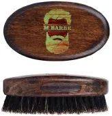 Szczotka do Brody Drewniana Kartacz Wenge Naturalne WŁOSIE Z DZIKA