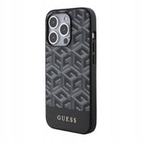 Etui Guess do Apple iPhone 15 Pro hardcase GCube Stripes MagSafe czarny