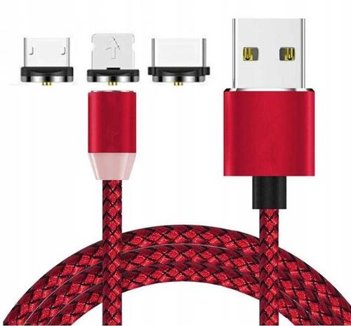 KABEL MAGNETYCZNY microUSB iPhone USB C 2,4A QC na Arena.pl