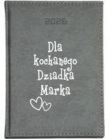 KALENDARZ A6 2026 TYGODNNIOWY prezent Z NADRUKIEM dla dziadka z napisem