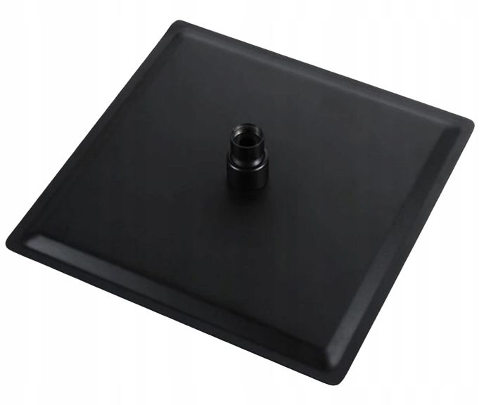 DESZCZOWNICA METALOWA KWADRATOWA SLIM 25 CM CZARNA zdjęcie 2