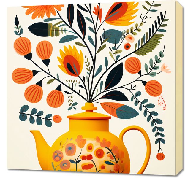 Obraz 70x70cm Bujna Herbata zdjęcie 1